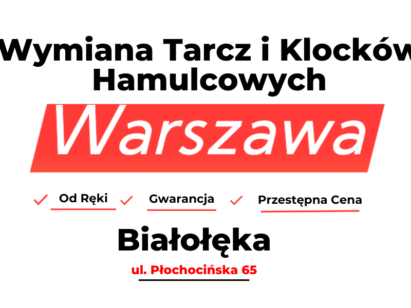 wymiana tarcz hamulcowych w Warszawie